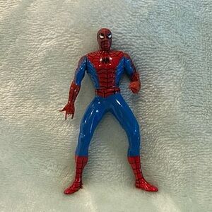 1994 Metal Spiderman 3" Articulated Arms Head Waist Red & Blue